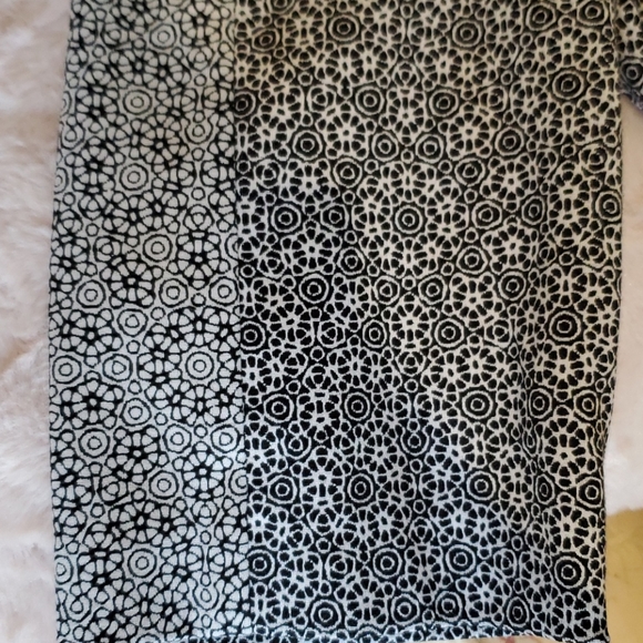 Grey White floral print dress - Picture 4 of 5